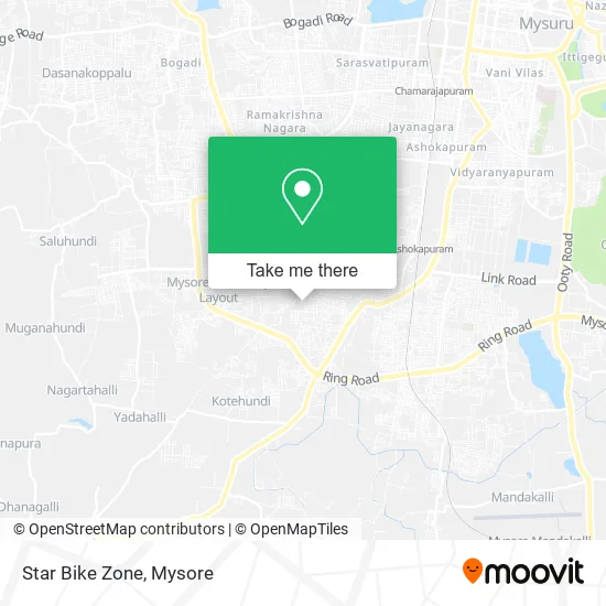 Star Bike Zone map