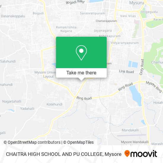 CHAITRA HIGH SCHOOL AND PU COLLEGE map