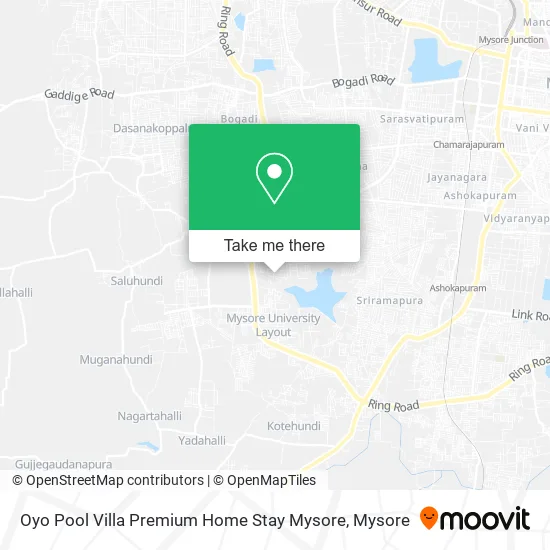 Oyo Pool Villa Premium Home Stay Mysore map