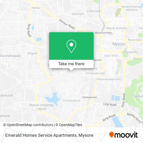 Emerald Homes Service Apartments map