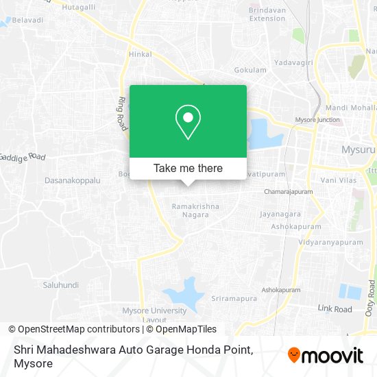 Shri Mahadeshwara Auto Garage Honda Point map