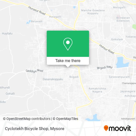 Cyclotekh Bicycle Shop map