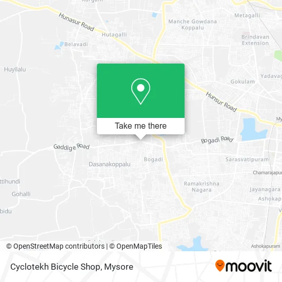 Cyclotekh Bicycle Shop map