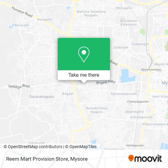 Reem Mart Provision Store map