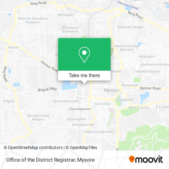 Office of the District Registrar map
