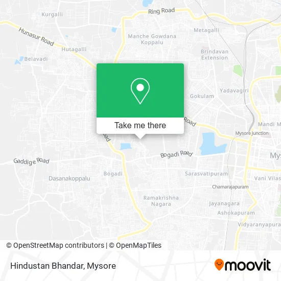 Hindustan Bhandar map