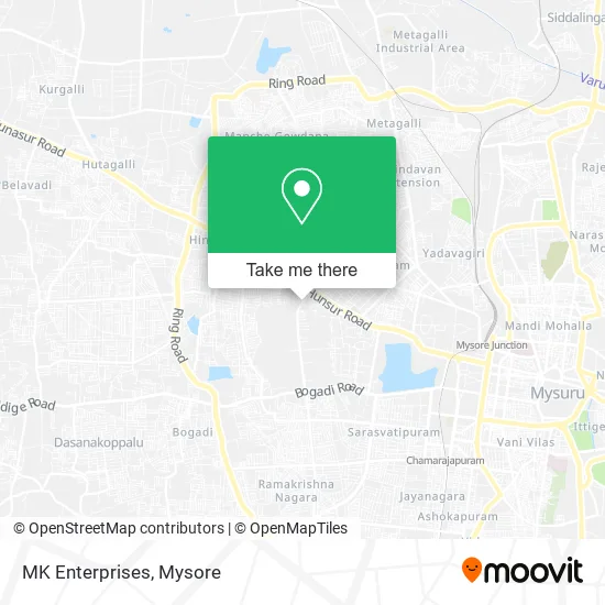 MK Enterprises map