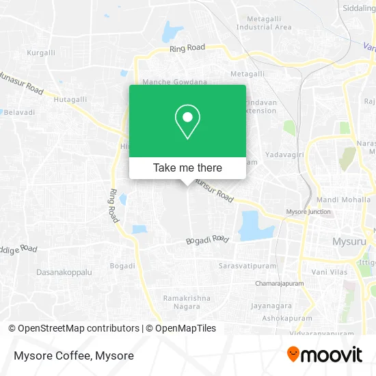 Mysore Coffee map