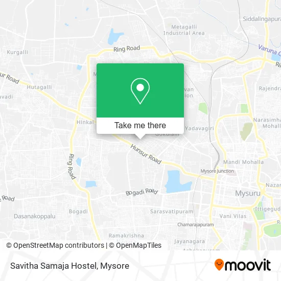 Savitha Samaja Hostel map
