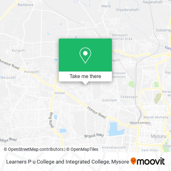 Learners P u College and Integrated College map