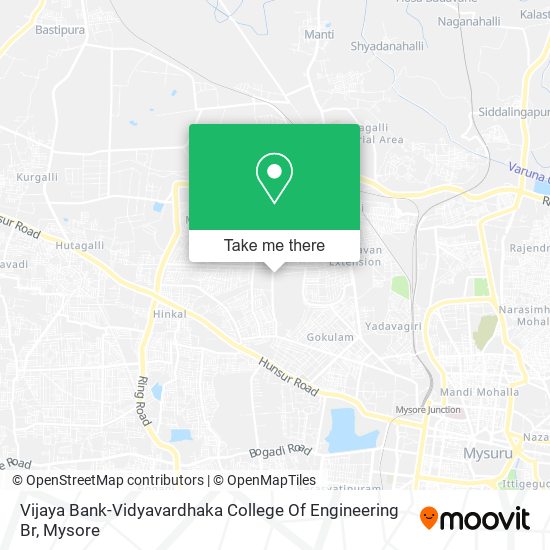 Vijaya Bank-Vidyavardhaka College Of Engineering Br map