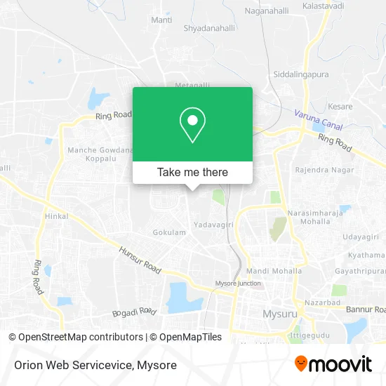 Orion Web Servicevice map