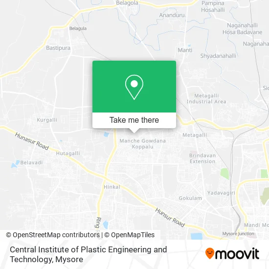 Central Institute of Plastic Engineering and Technology map