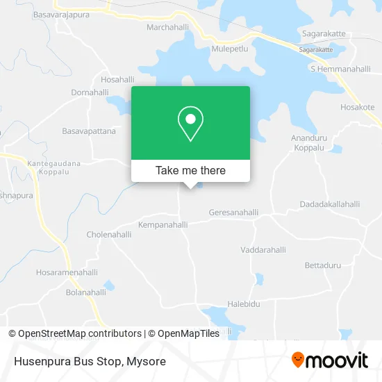 Husenpura Bus Stop map