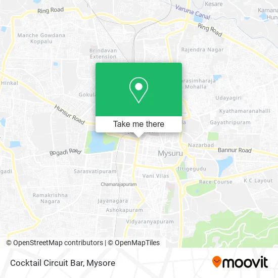 Cocktail Circuit Bar map