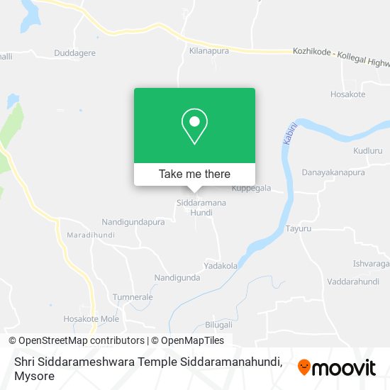 Shri Siddarameshwara Temple Siddaramanahundi map
