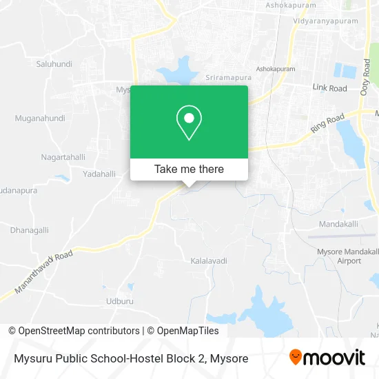 Mysuru Public School-Hostel Block 2 map