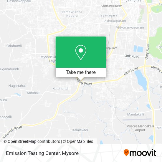 Emission Testing Center map