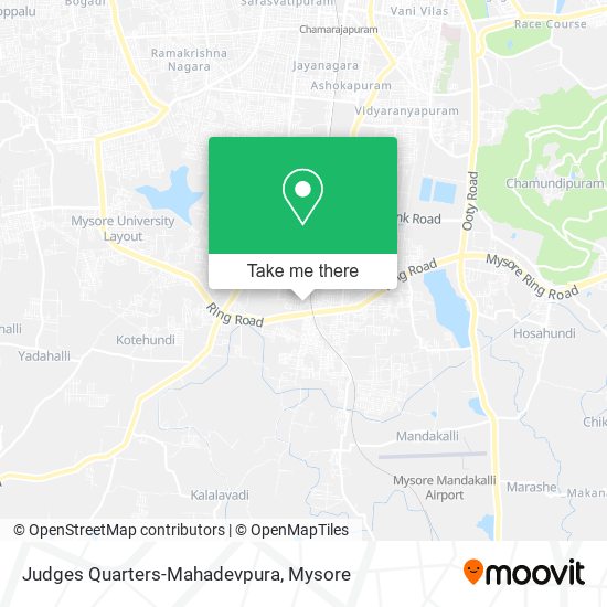 Judges Quarters-Mahadevpura map