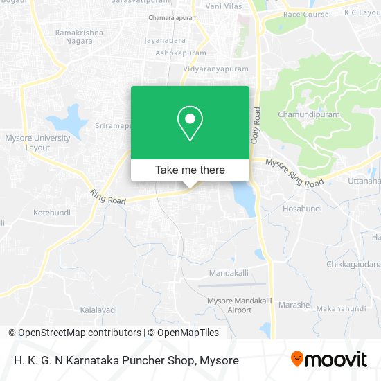 H. K. G. N Karnataka Puncher Shop map