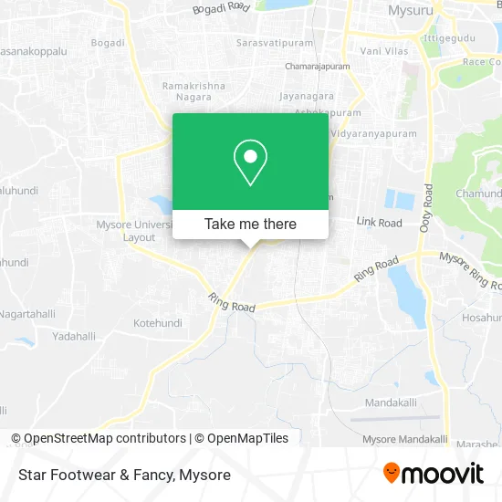 Star Footwear & Fancy map