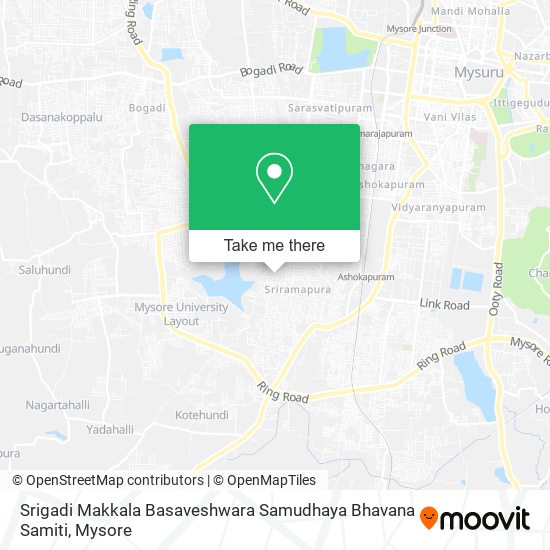 Srigadi Makkala Basaveshwara Samudhaya Bhavana Samiti map
