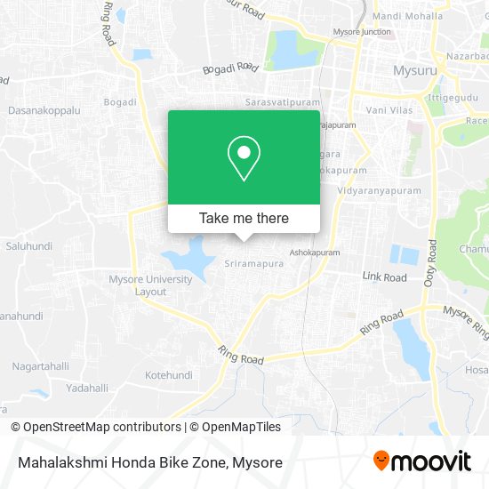 Mahalakshmi Honda Bike Zone map