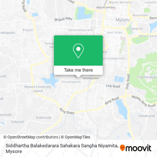 Siddhartha Balakedarara Sahakara Sangha Niyamita map