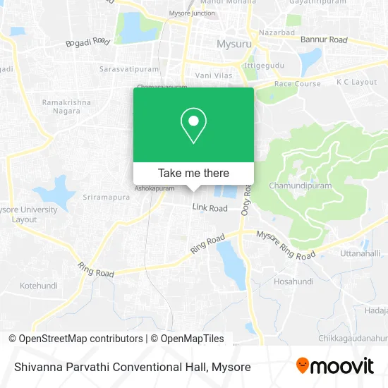 Shivanna Parvathi Conventional Hall map