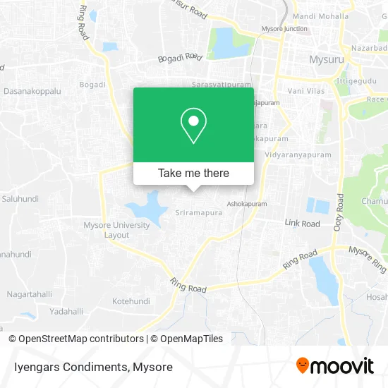 Iyengars Condiments map