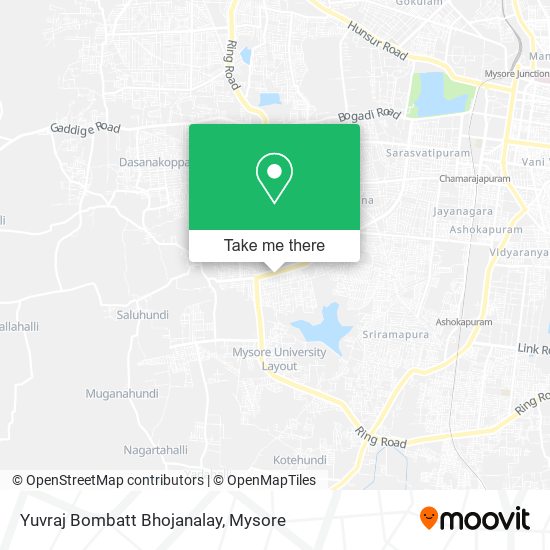 Yuvraj Bombatt Bhojanalay map