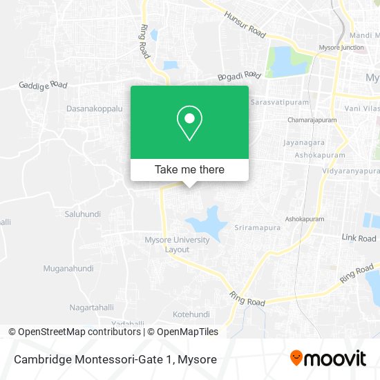 Cambridge Montessori-Gate 1 map