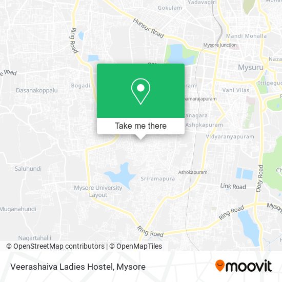 Veerashaiva Ladies Hostel map