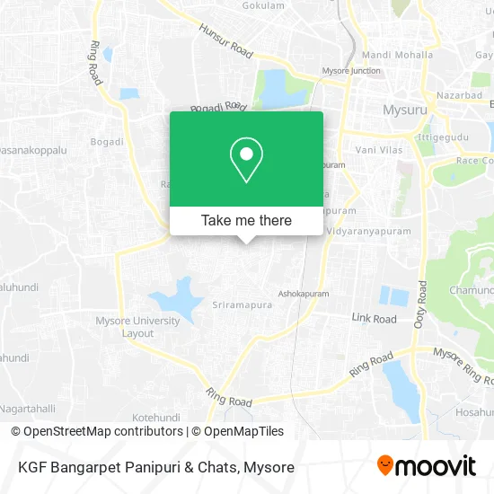 KGF Bangarpet Panipuri & Chats map