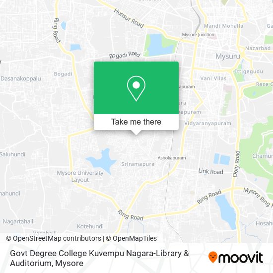 Govt Degree College Kuvempu Nagara-Library & Auditorium map