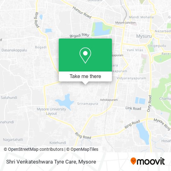 Shri Venkateshwara Tyre Care map