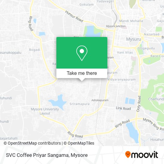 SVC Coffee Priyar Sangama map