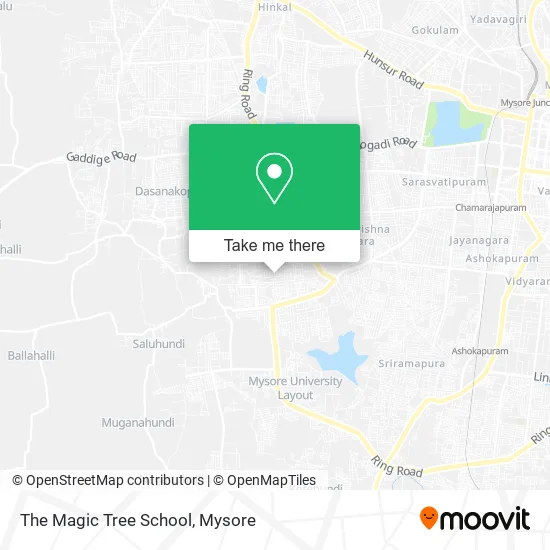 The Magic Tree School map
