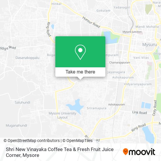 Shri New Vinayaka Coffee Tea & Fresh Fruit Juice Corner map