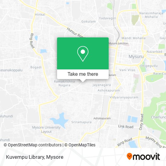 Kuvempu Library map