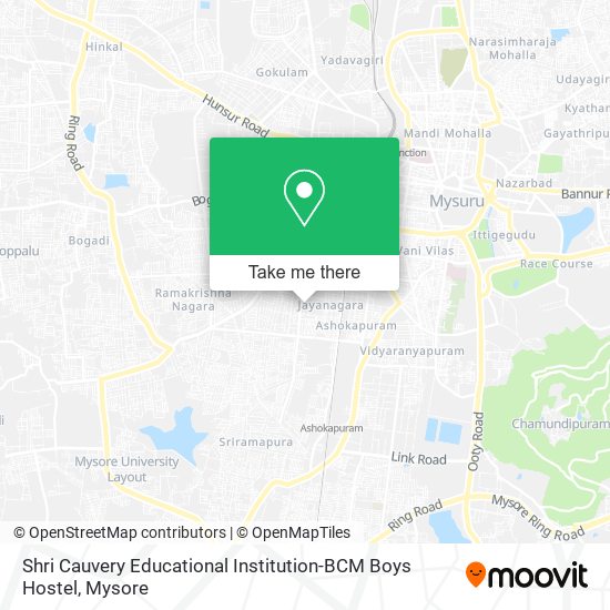 Shri Cauvery Educational Institution-BCM Boys Hostel map