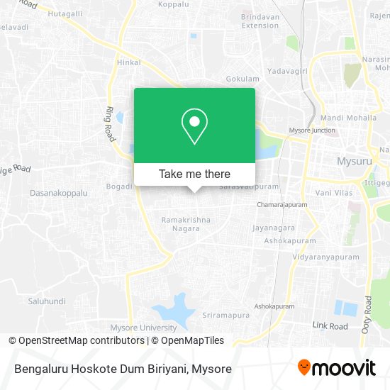 Bengaluru Hoskote Dum Biriyani map