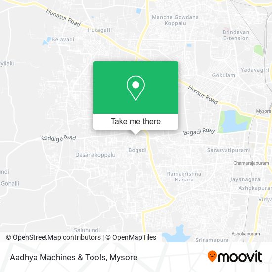 Aadhya Machines & Tools map