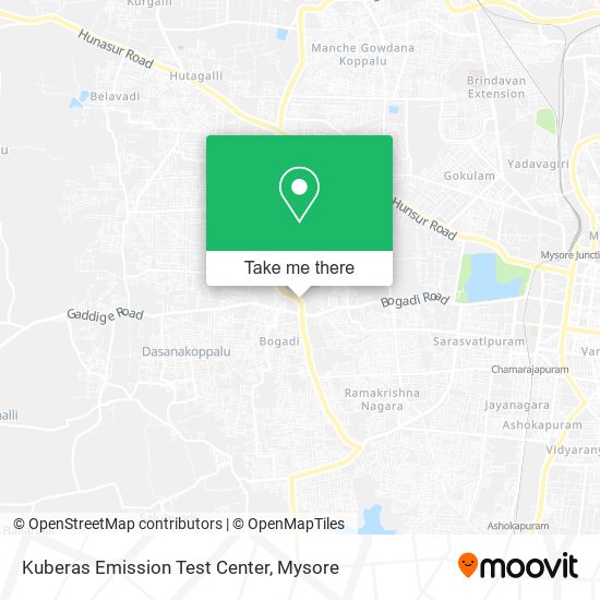 Kuberas Emission Test Center map