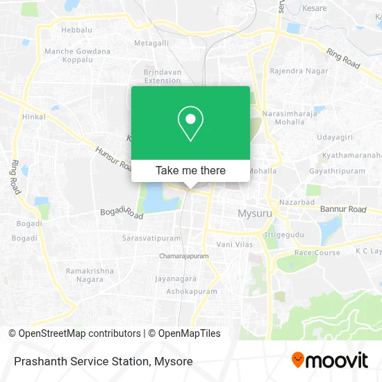 Prashanth Service Station map