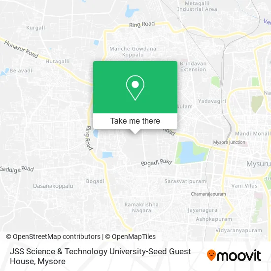 JSS Science & Technology University-Seed Guest House map