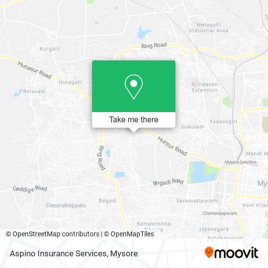 Aspino Insurance Services map