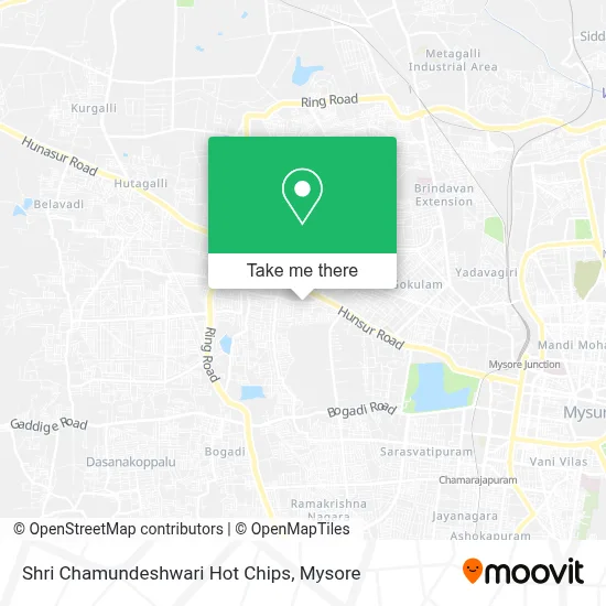 Shri Chamundeshwari Hot Chips map