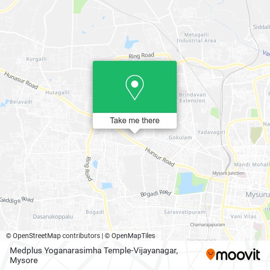 Medplus Yoganarasimha Temple-Vijayanagar map