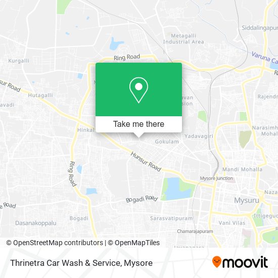 Thrinetra Car Wash & Service map